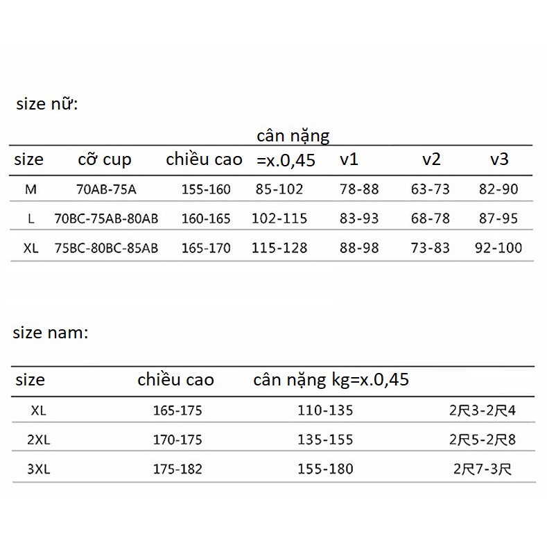 Bộ đồ bơi nam nữ thể thao phong cách Hàn mẫu mới