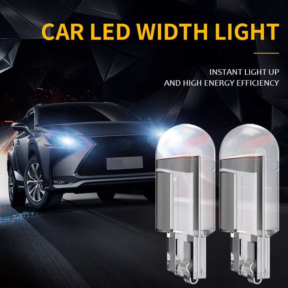 Đèn LED đế bằng acrylic T10 COB W5W 194 168