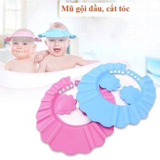 Mũ gội đầu, cắt tóc có bịp tai chắn nước cho bé