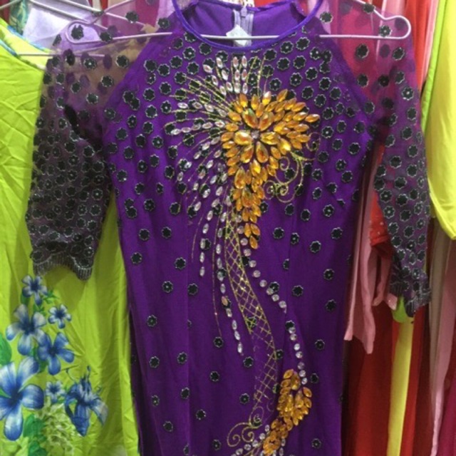 Áo dài thảo tôm bông