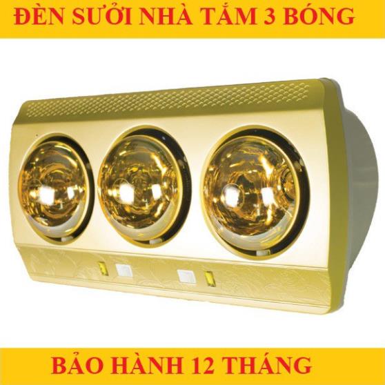 ĐÈN SƯỞI NHÀ TẮM 2 BÓNG/ 3 BÓNG ĐẠT CHUẨN CHÂU ÂU ĐỘ BỀN CAO CÔNG SUẤT 250W/1 BÓNG