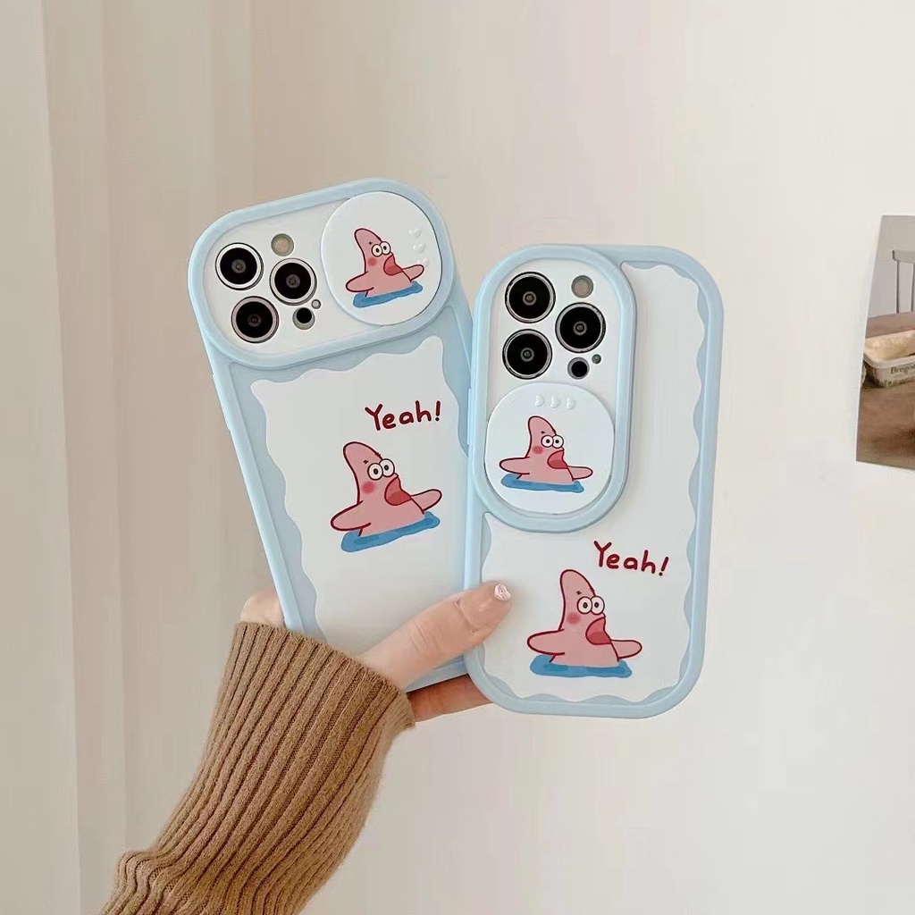 Ốp Điện Thoại Họa Tiết Spongebob Cho Iphone Xs Max Xr 11 12 13 Pro Max Soft shell shockproof and fall proof