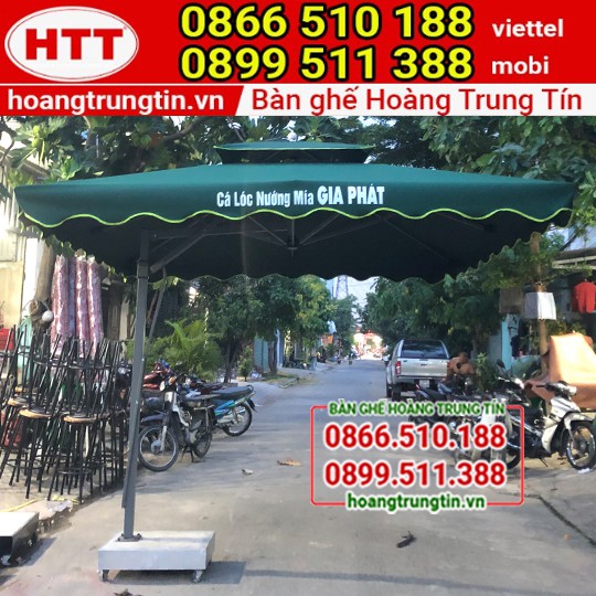 ô dù lệch tâm vuông 3m - Bảo hành 12 tháng - [TRỰC TIẾP SẢN XUẤT] tại Xưởng Dù Hoàng Trung Tín