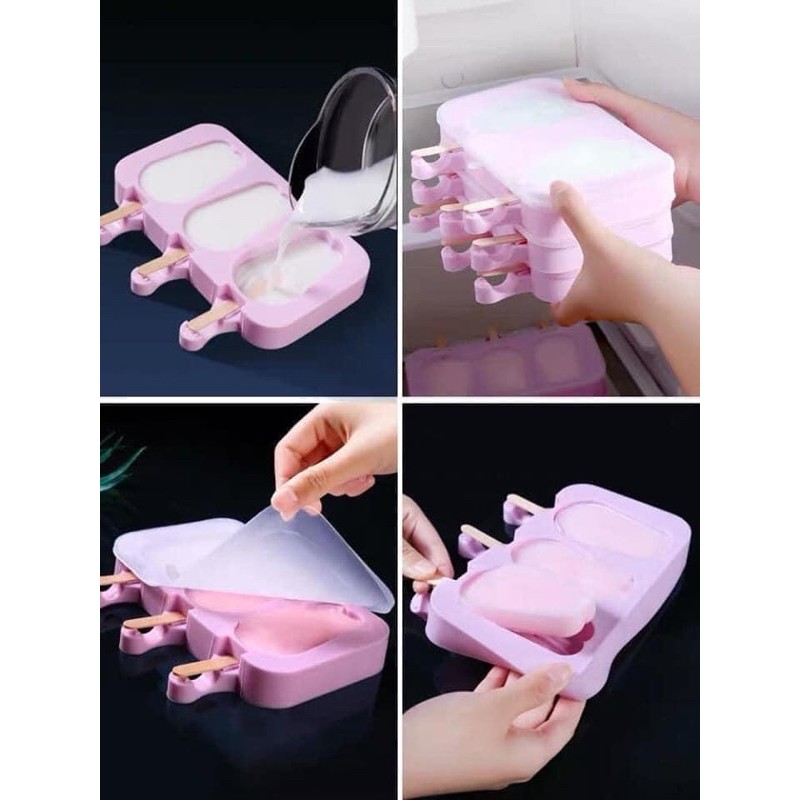 Khuôn Kem Silicone loại dày đẹp 3c