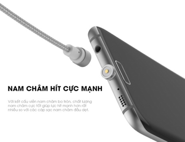 Cáp sạc thông minh ( 3 in 1 ) cáp sạc từ iphone samsung , chân type-c không lo hỏng chân sạc