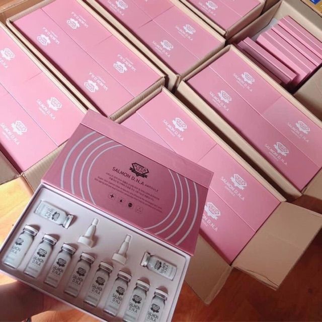 Hộp 10 lọ tế bào gốc cá hồi SALMON DNA mẫu mới cao cấp