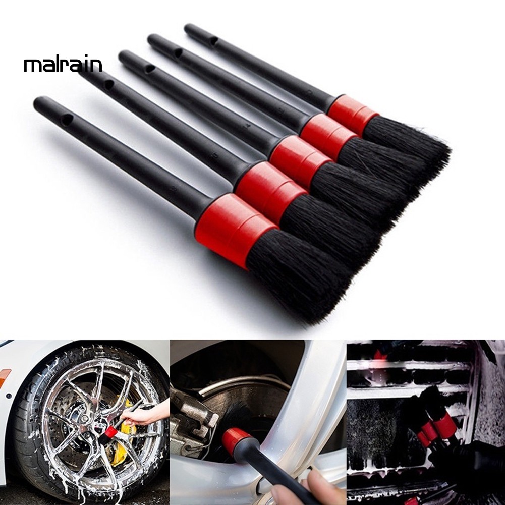 Bộ 5 Cọ Rửa Vệ Sinh Nội Thất Xe Ô Tô Tiện Dụng