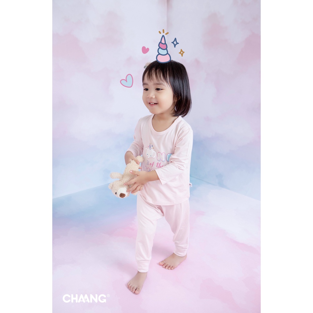 Chaang Bộ quần áo dài tay cúc vai sơ sinh cho bé Pony&amp;Dino