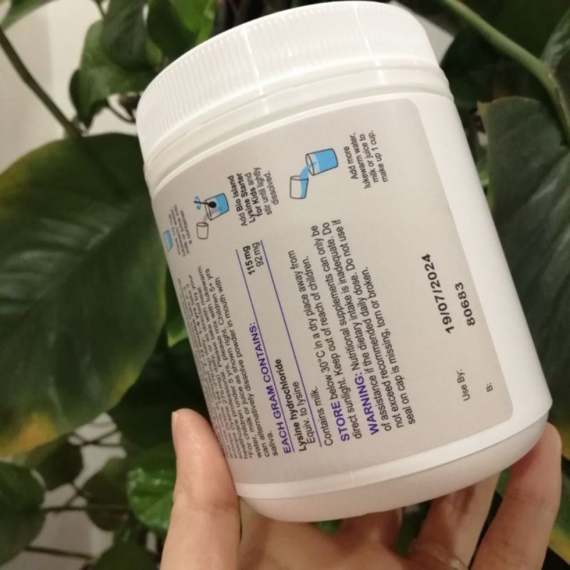 Bột tăng chiều cao Bio Island Lysine Starter For Kids