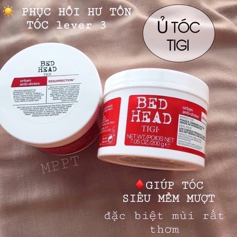 Ủ tóc phục hồi tóc Tigi đỏ Bed head Chính Hãng