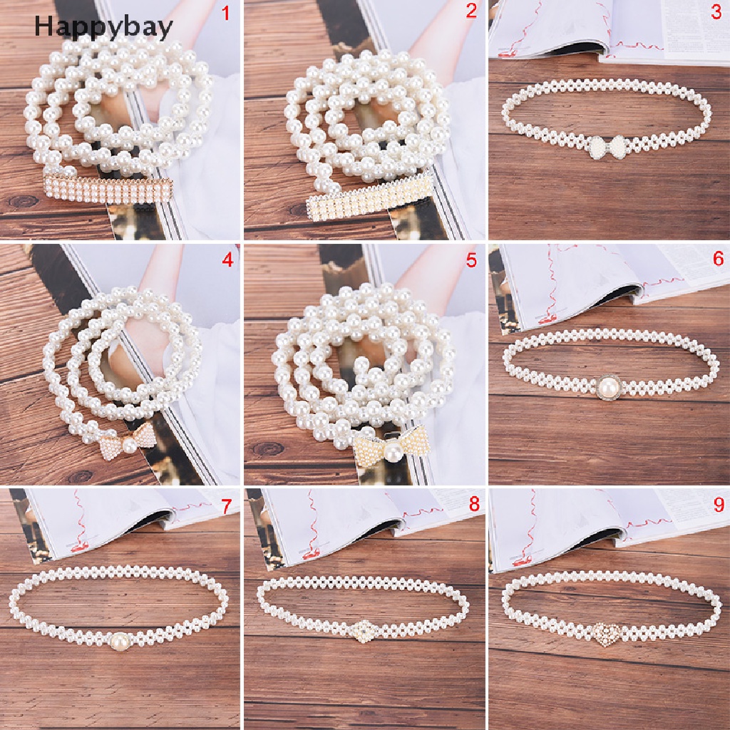 Thắt Lưng Co Giãn Có Khóa Ngọc Trai Dành Cho Nữ