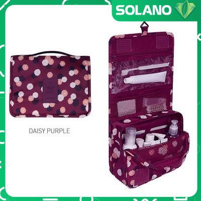 Túi đựng đồ du lịch cá nhân SOLANO túi đựng mỹ phẩm tiện ích đi công tác có móc đa năng HG-001192