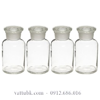 Chai trắng miệng rộng nút mài 125ml