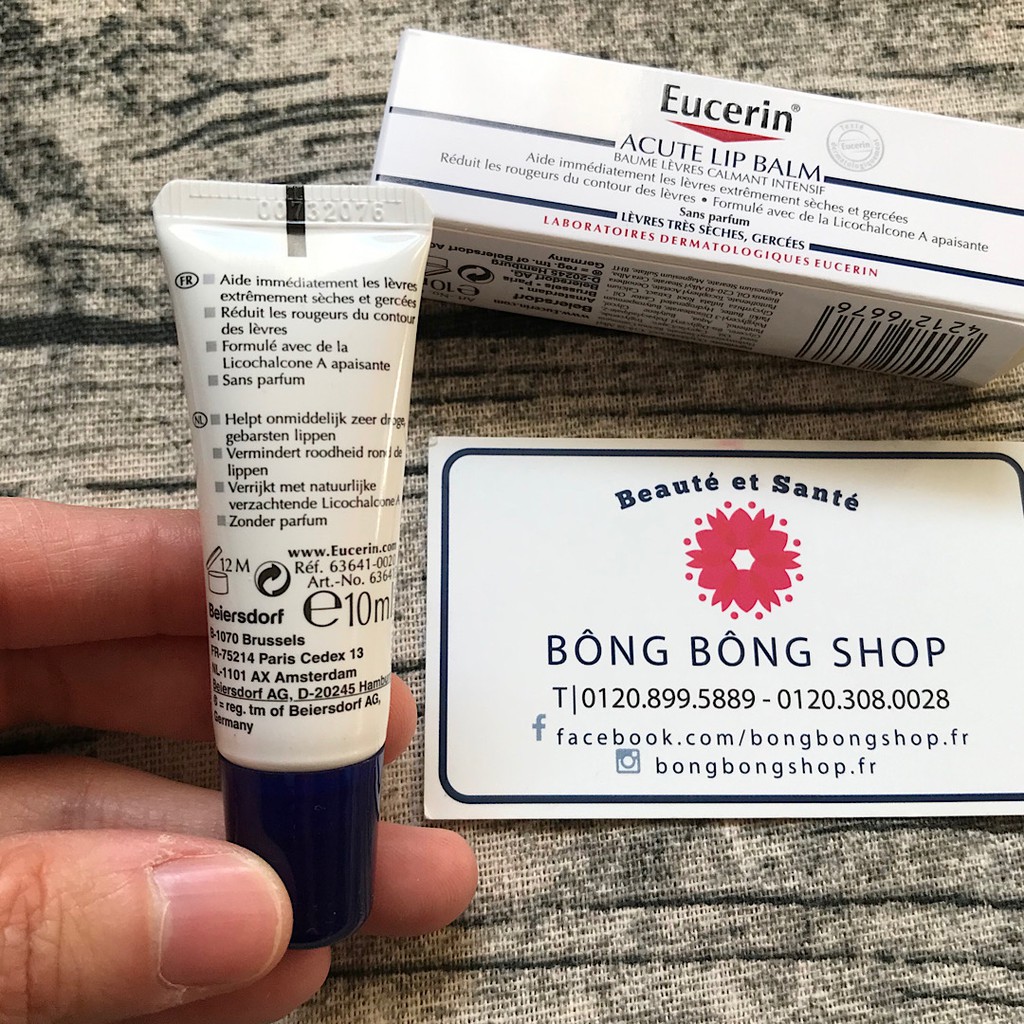 (Chuẩn Pháp-10g) Dưỡng môi Eucerin Acute Lip Balm