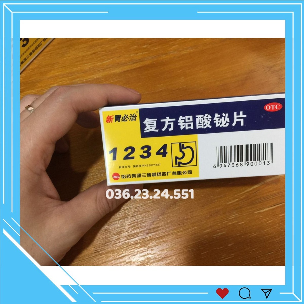 Thảo dược dạ dày 1234 [ Hàng chuẩn đầy đủ giấy tờ - tem bạc ]