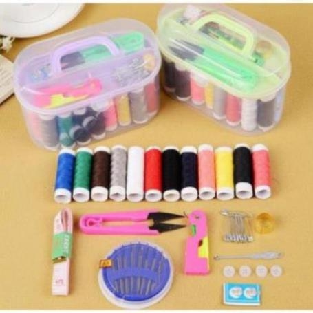 Hộp Kim Chỉ Đa Năng 55 Món, hộp kim chỉ Thiết Yếu Cho Gia Đình Bạn - TongkhoGiaDung