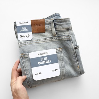 Quần Jean nam PB light blue VNXK (Form Slimfit,chất vải co dãn,ống quần 15-18cm)