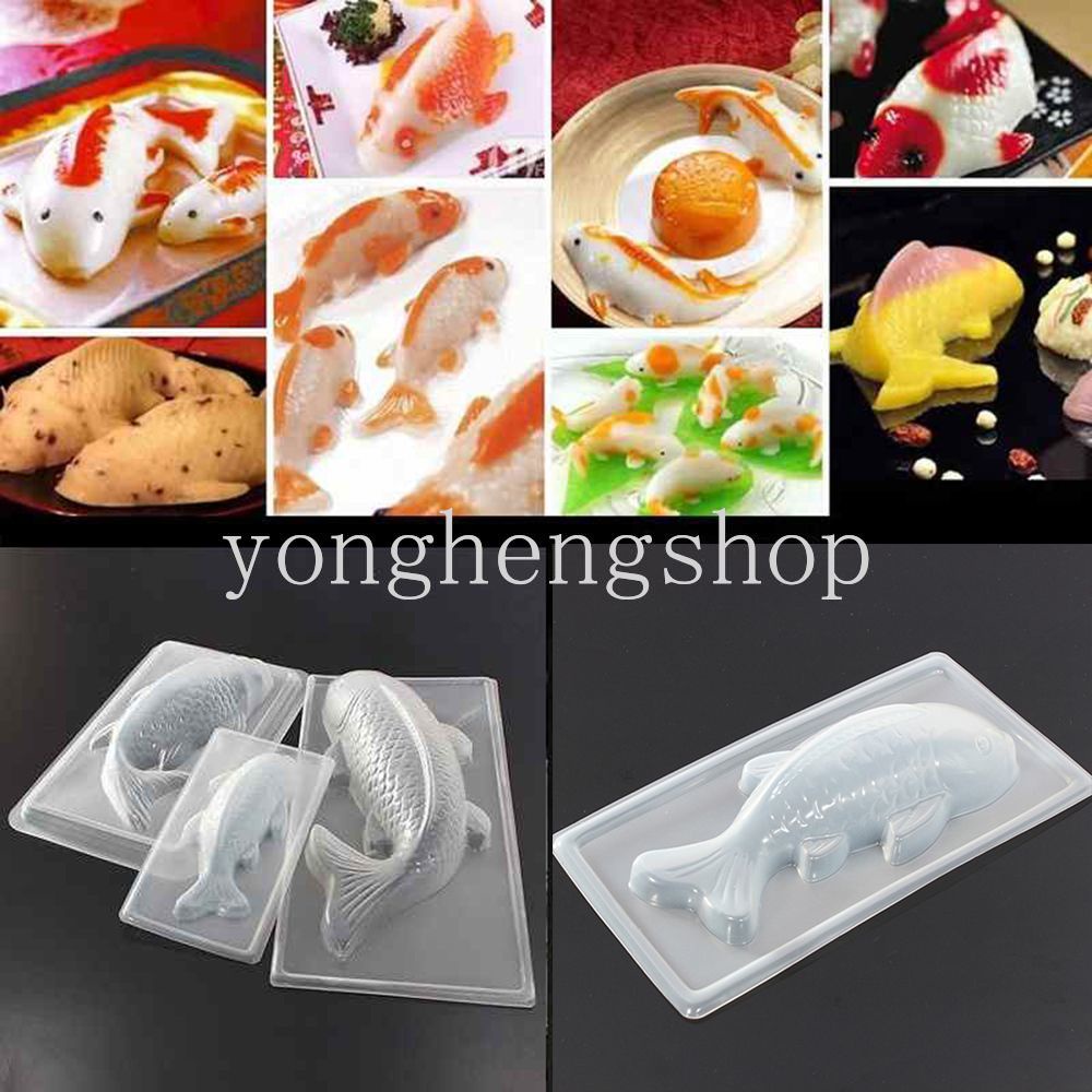 Khuôn Làm Bánh Hình Cá Koi 3D Độc Đáo