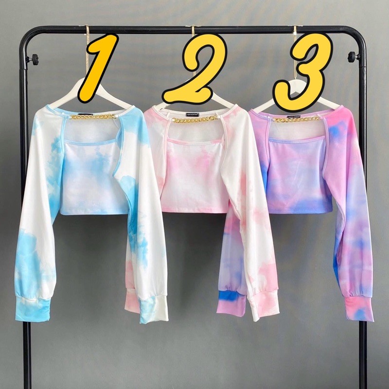 Áo Khoác Ngoài Loang Màu Ulzzang Ảnh+Clip Thật