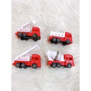 Bộ 4 xe công trình mini chạy đà cho bé