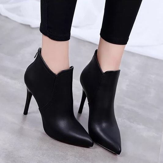 Boot gợi cảm cao cổ - giày cao gót đế nhọn thời trang nữ