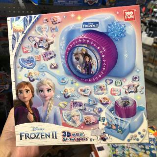 Sticker Dán Trang Trí Hình Công Chúa Elsa 3d Cho Bé
