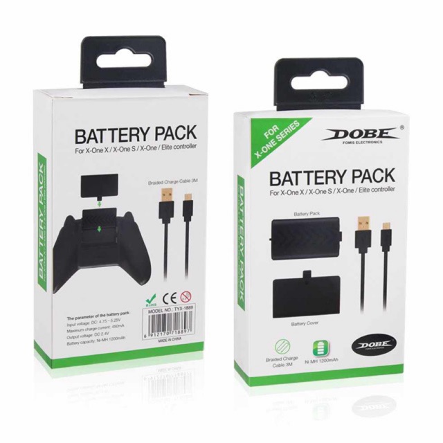 xbox one S xbox one X set pin 1200mah + dây usb tay cầm xbox ones XboxOneX | BigBuy360 - bigbuy360.vn
