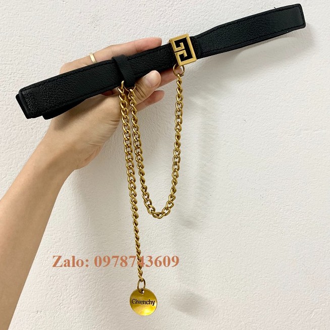Đai váy nịt đầm G.V xích chain bản nhỏ