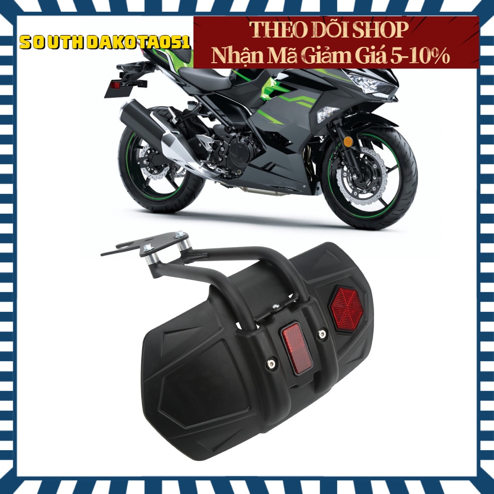 [Hàng Sẵn] Dè chắn bùn sau xe máy với phản xạ bảo vệ lốp có độ bền cao cho Kawasaki Ninjia 250 300 400【Southdakota051】