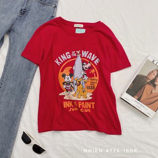 Áo Thun Bột Nữ In Hình_Nhienvintage AT76