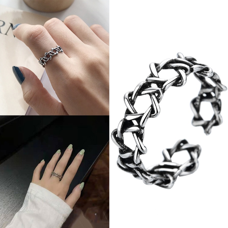 Nhẫn Hở Phong Cách Gothic Cổ Điển Thời Trang Cho Cặp Đôi