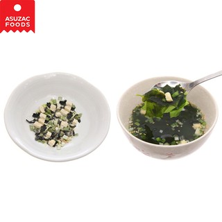 Canh rong biển đậu hũ asuzac hộp 48g 4 g x 12 gói - asuzac wakame soup - ảnh sản phẩm 4