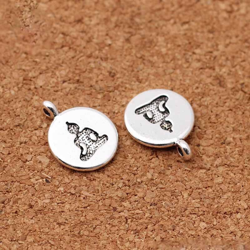 Set 10 Mặt Dây Chuyền Bạc Hình Hoa Sen / Cây Đời / Phật 15mm