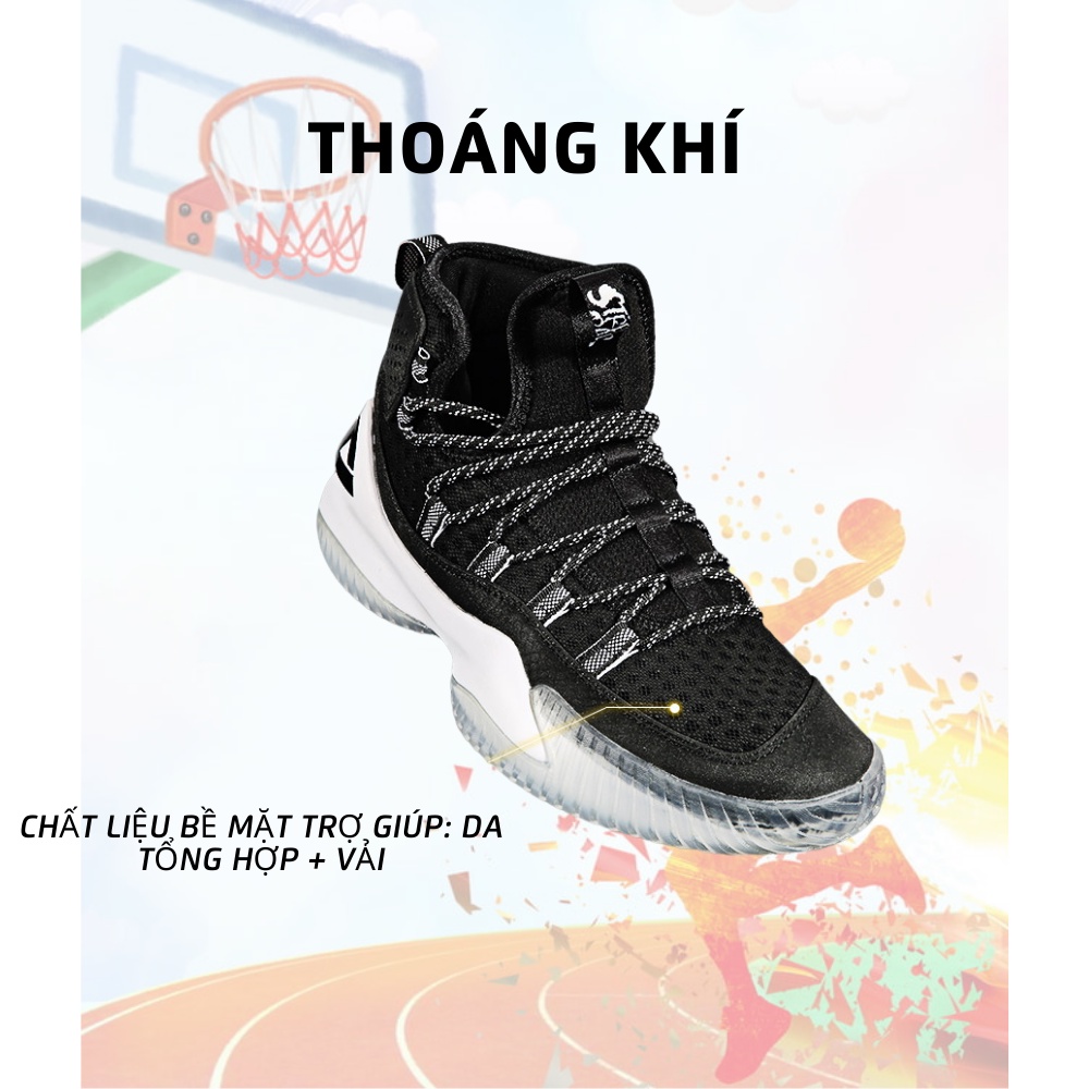 Giày bóng rổ Outdoor  PEAK Streetball Master DA830551 Đen Trắng