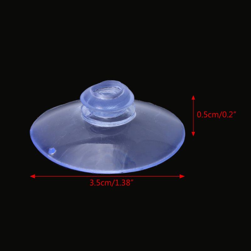 Set 100 Miếng Đệm Hút Chân Không Bằng Nhựa PVC Trong Suốt Chống Va Chạm Trang Trí Nhà Cửa