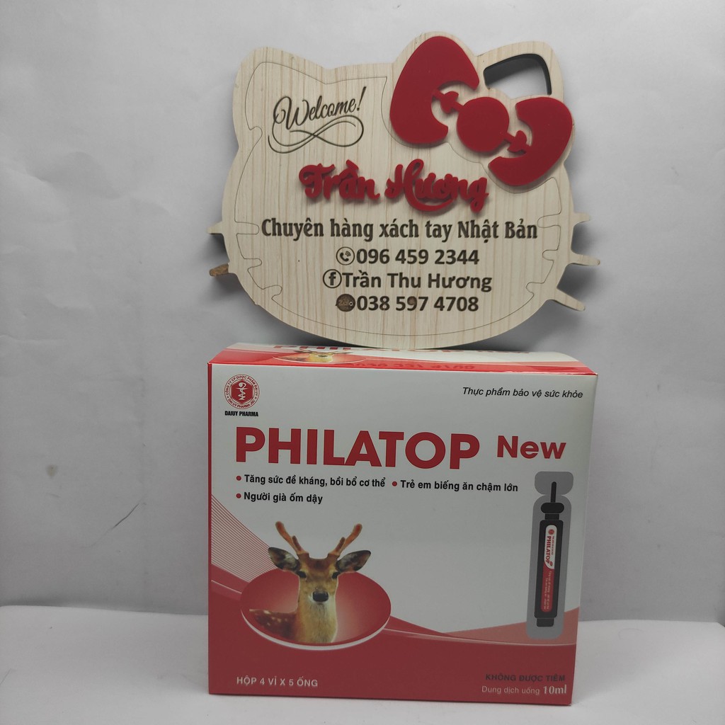 Philatop New hộp 20 ống nhựa