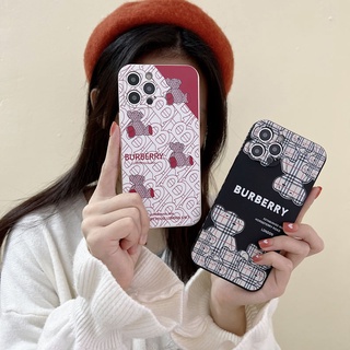 Ốp Điện Thoại Dẻo Họa Tiết Chú Gấu & Logo Burberry Cho Huawei Nova 9 8 7 SE 7i 5T 4e 3e 3i 3 Y7A Y8P Y9 Prime 2019 Mate 30 20 Pro