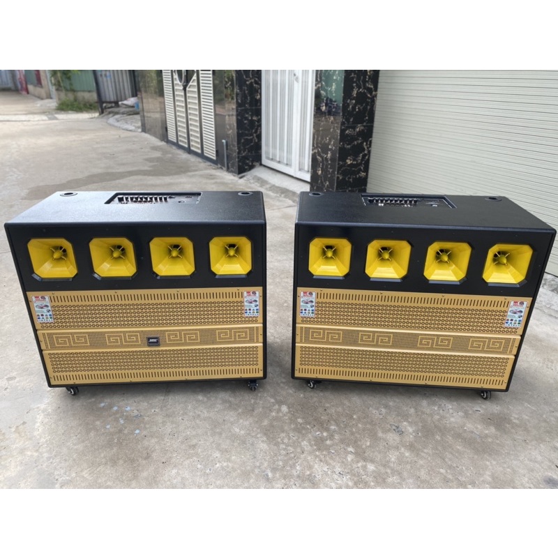 Vỏ Thùng Loa Kéo 4 Tấc Đôi Dùng Mạch