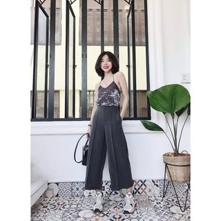 Quần linen ống rộng