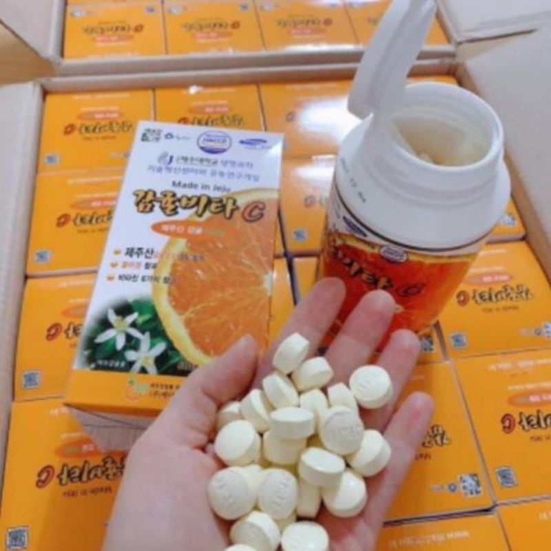 Vitamin C JeJu viên ngậm vitamin C nguyên chất đảo JeJu hàn quốc