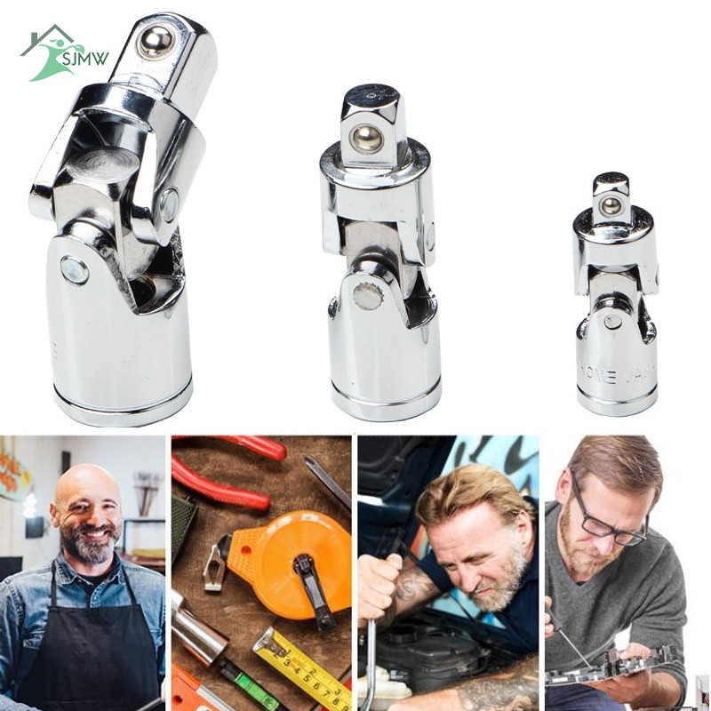 SJMW Universal Joint Socket Ratchet Wrench Adapter 1/4 3/8 1/2 Inch Extension Bar Steel Adapter | BigBuy360 - bigbuy360.vn