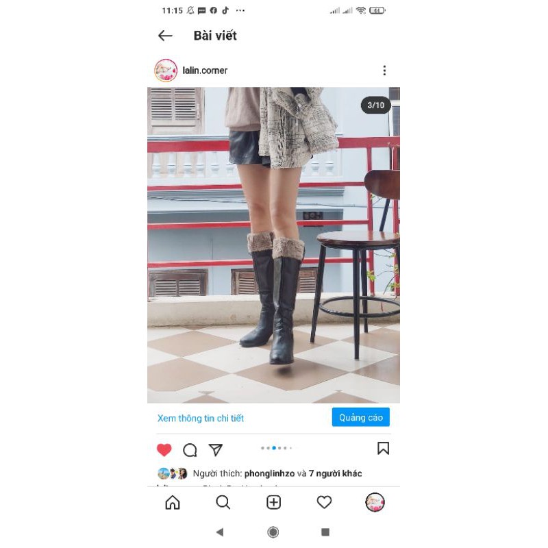 Boots gối da thật