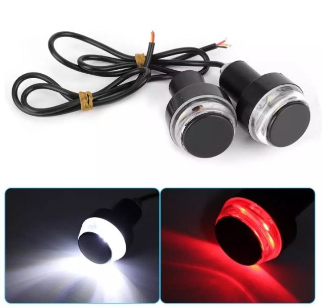 •••HCM••• Cặp Gù LED Tay Lái Xe Máy 2 Chế Độ Sáng