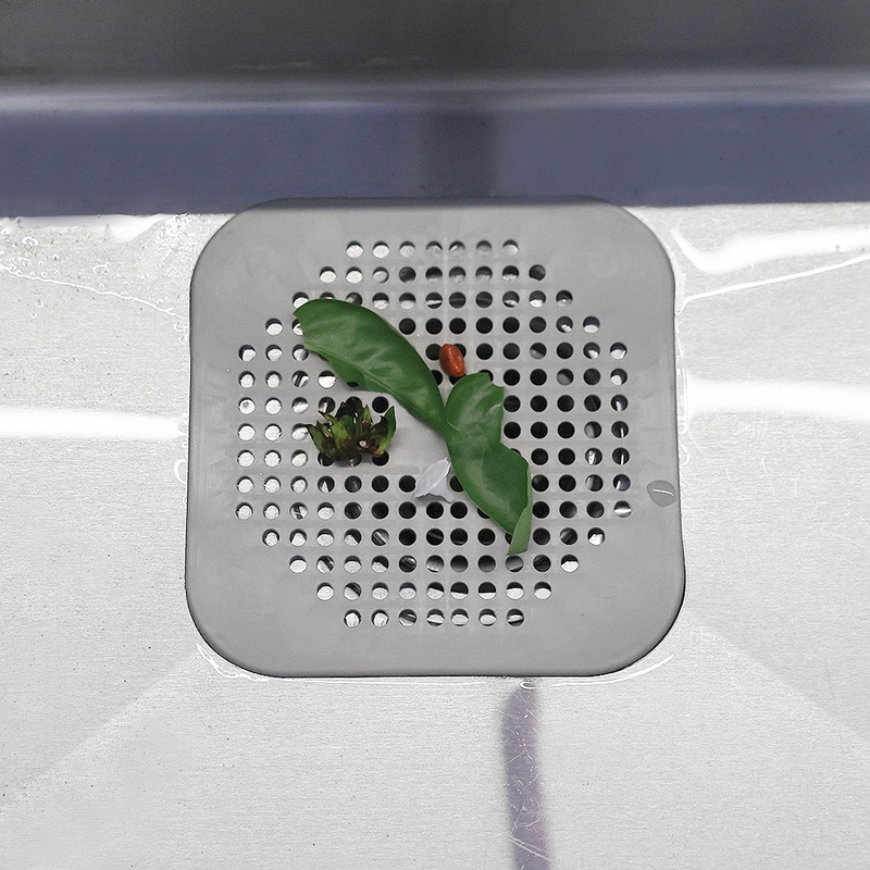 1 Miếng Lọc Silicone Chống Tắc Nghẽn Ống Cống Nhà Tắm