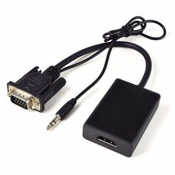 Cáp chuyển VGA ra HDMI, truyền tín hiệu từ PC sang màn hình TV