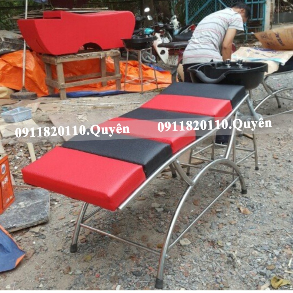 Giường gội bồn nhựa giá rẻ, 2 màu lựa chọn