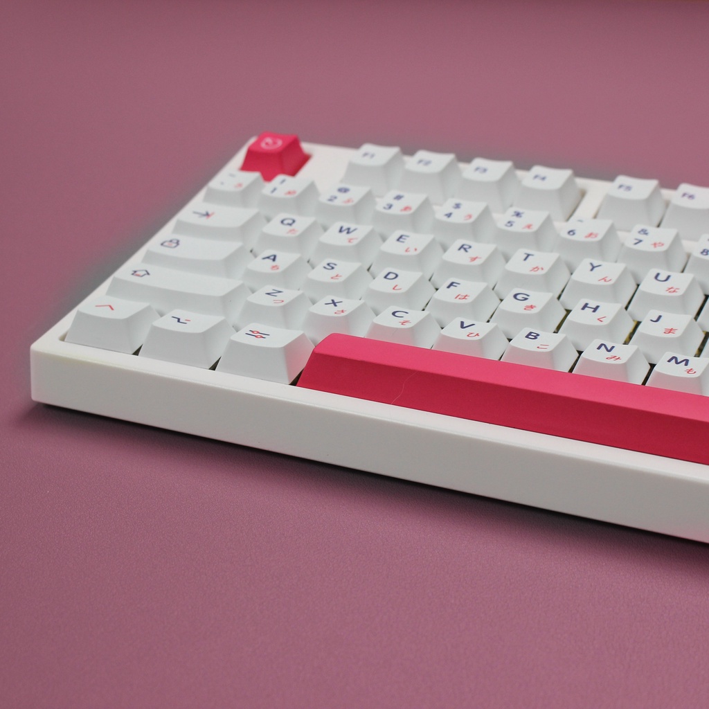 Mua Bộ Phím Rời Kon momo Keycap Pink PBT 131 Cho Bàn Phím Cơ Màu Cherry ...