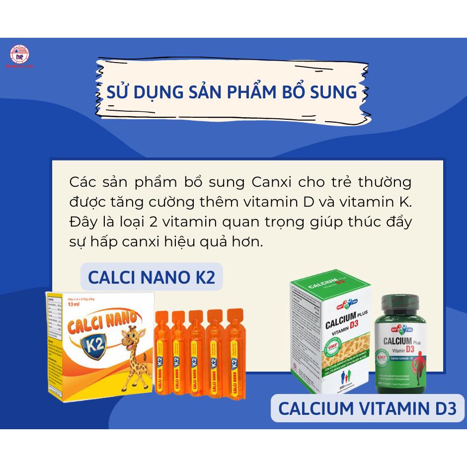 Siro CANXI NANO K2 Con Hươu Vàng dạng ống - CHÍNH HÃNG 100% MEDIHAR USA