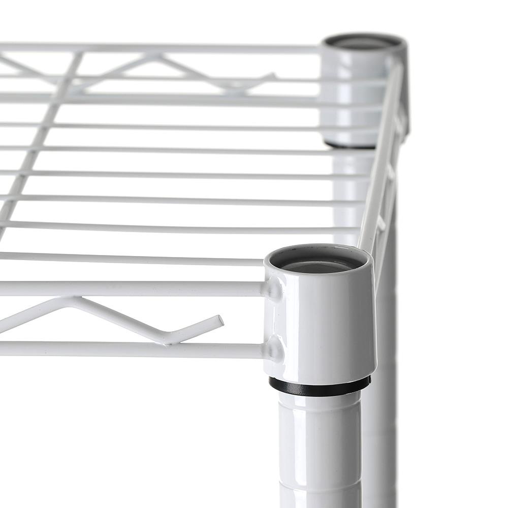 HomeBase STACKO Kệ 4 tầng bằng thép BAZE W60xH97.5xD30cm màu trắng