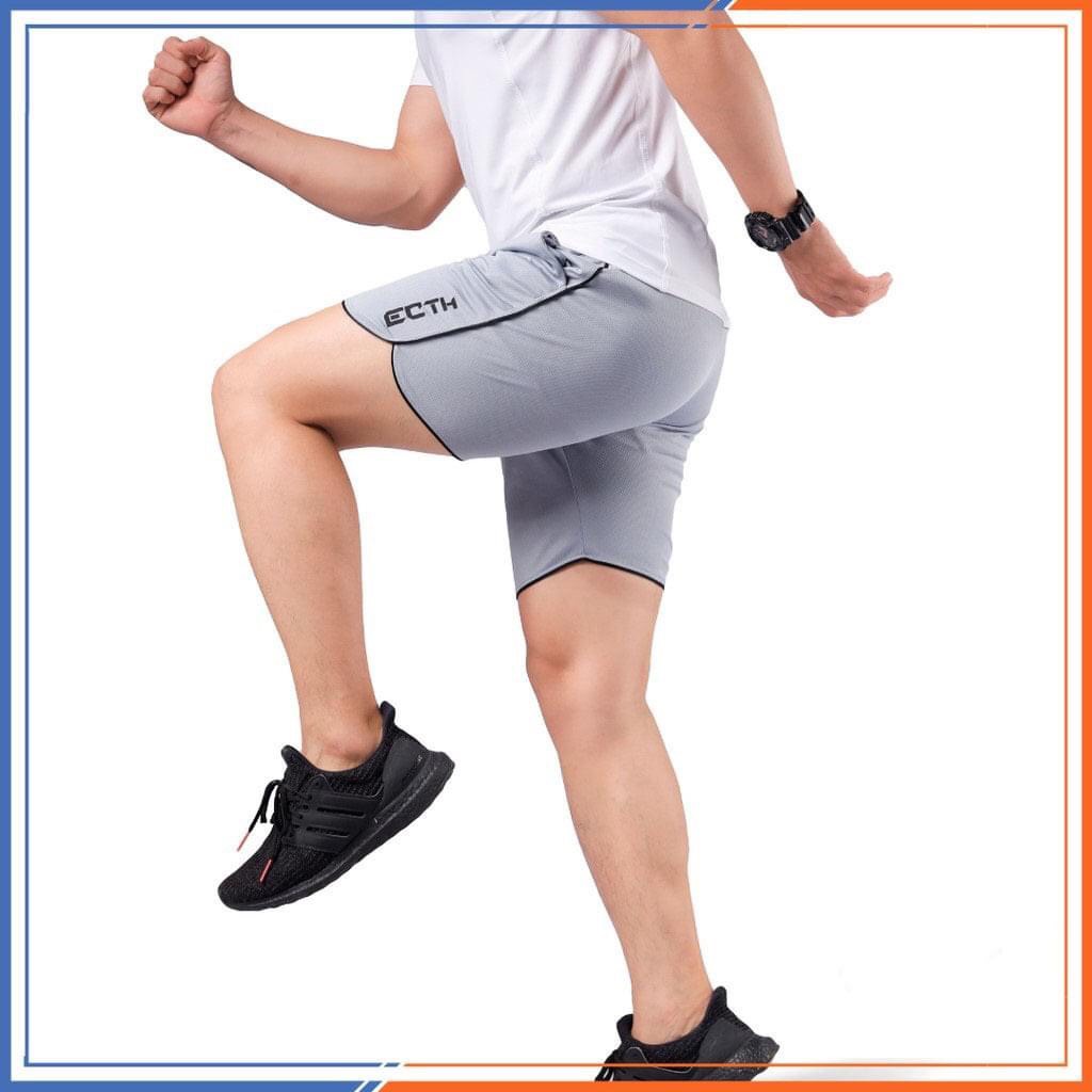 Quần đùi nam short nam Echt COMBO 5 trung niên mặc nhà cho nam tập gym chạy bộ vải thun mè cao cấp co giãn có 5 màu POLL